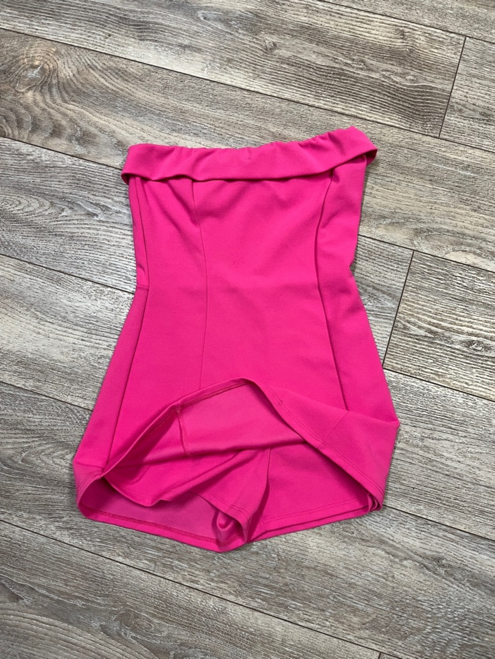 Strapless Hot Pink Romper